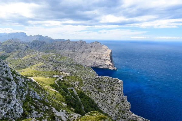 Vista Panorámica Del Cap Formentor Costa Salvaje Mallorca España — Foto de Stock