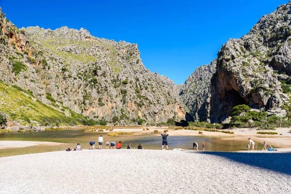 Torrent Pareis Canyon Beautiful Beach Mallorca Spain — Stock Photo, Image