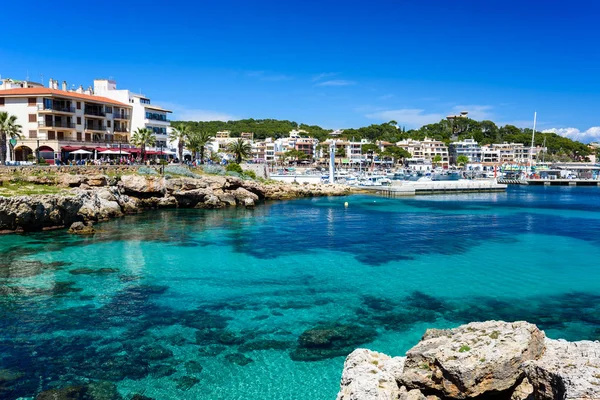 Harbor Cala Rajada Beautiful City Coast Mallorca Spain Vacation Europe — Stock Photo, Image