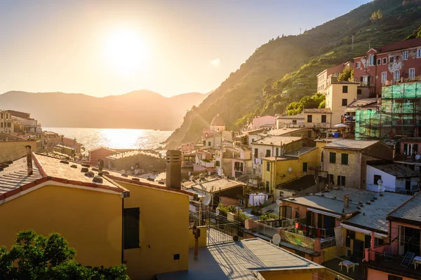 Vernazza Village Cinque Terre National Park Узбережжі Італії Гарні Кольори — стокове фото