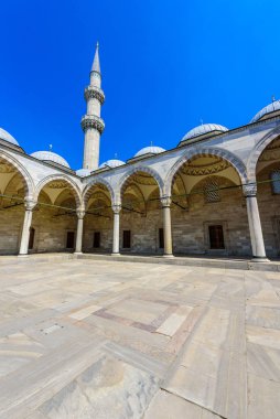 İstanbul 'un Fatih ilçesine bağlı Süleyman Camii. Tarihi bölümlerin seyahat konsepti.