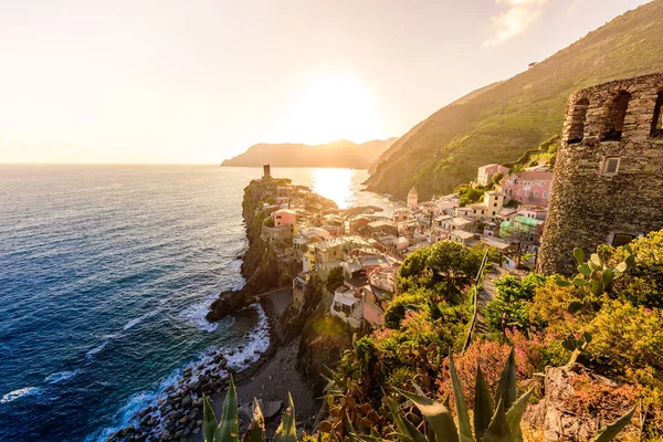 Vernazza Village Parc National Des Cinque Terre Côte Italie Belles — Photo