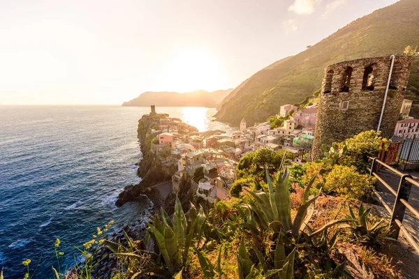 Vernazza Nationaal Park Cinque Terre Aan Kust Van Italië Mooie — Stockfoto