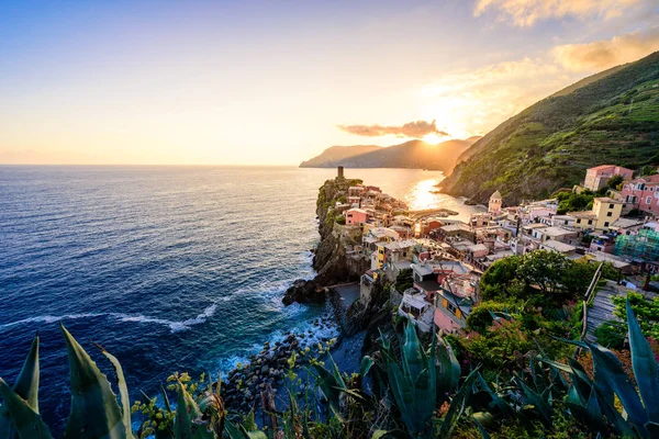 Vernazza Nationaal Park Cinque Terre Aan Kust Van Italië Mooie — Stockfoto