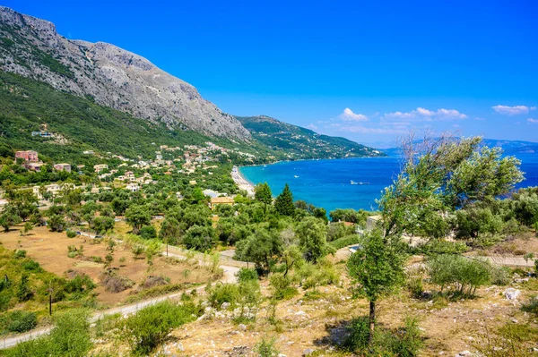 Plage Barbati Avec Eau Azur Cristalline Dans Beaux Paysages Littoral — Photo