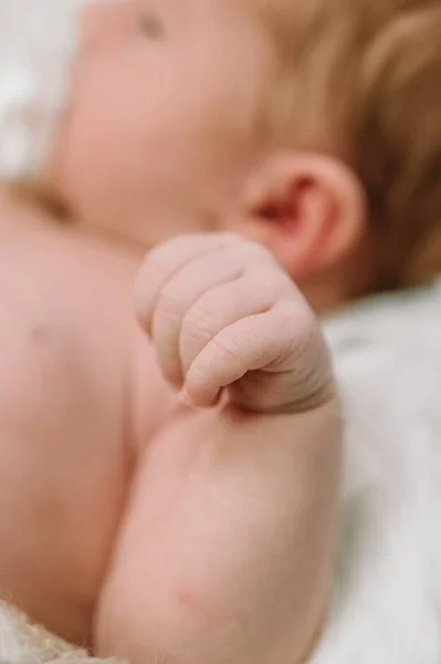 Fist Newborn Baby Happy Family Concept — Stock Photo, Image