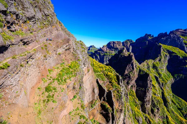 Hermosa Ruta Senderismo Desde Pico Arieiro Pico Ruivo Isla Madeira — Foto de Stock