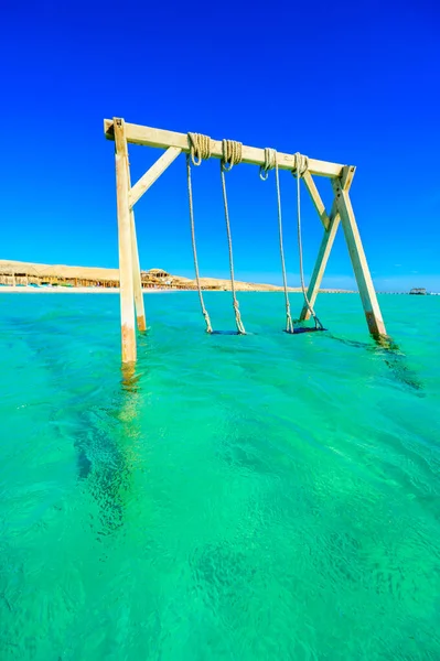 Flâner Dans Des Eaux Azur Cristallines Plage Orange Bay Avec — Photo