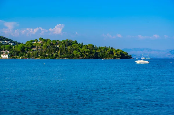 Παραλία Γουβιά Βρίσκεται Κοντά Στην Κέρκυρα Είναι Μια Παραδεισένια Παραλία — Φωτογραφία Αρχείου