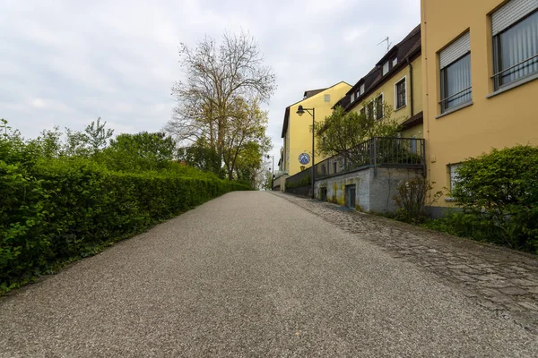 Antiguas calles en la parte histórica de la ciudad. Schweinfurt - una ciudad medieval fundada en 761 años . —  Fotos de Stock