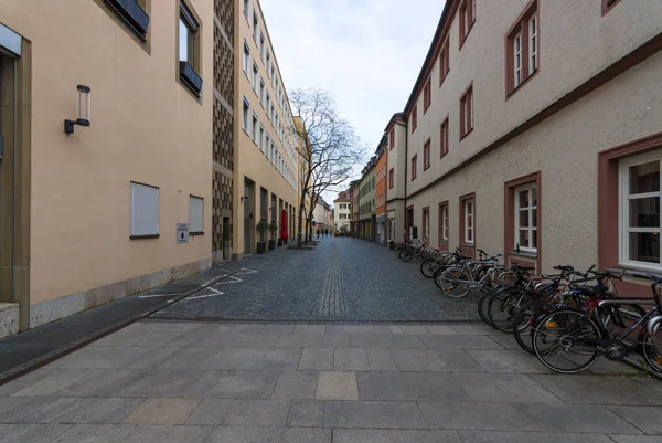 Alte Straßen im historischen Teil der Stadt — Stockfoto