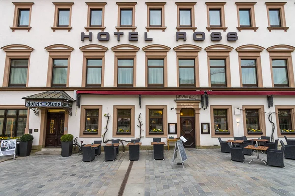 Fachada del Hotel Ross en la parte histórica de la ciudad —  Fotos de Stock