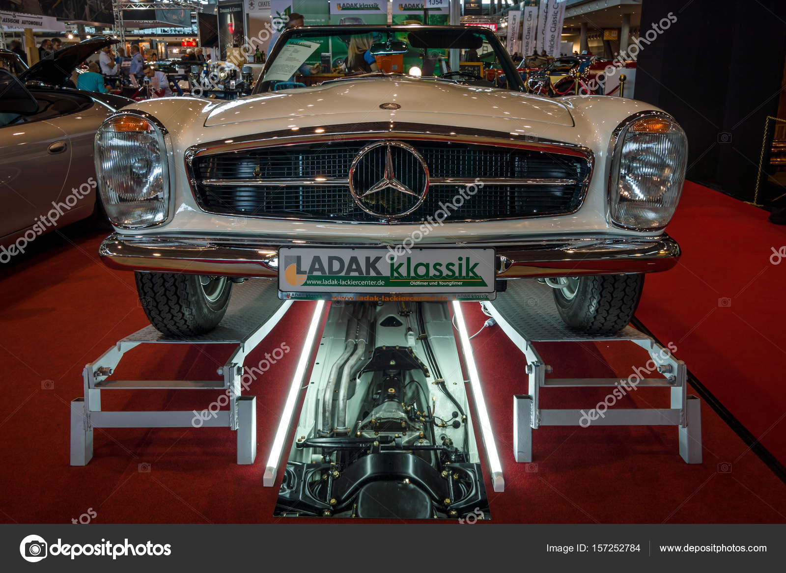 Sports Car Mercedes Benz 230sl W113 Pagoda 1965 Stock