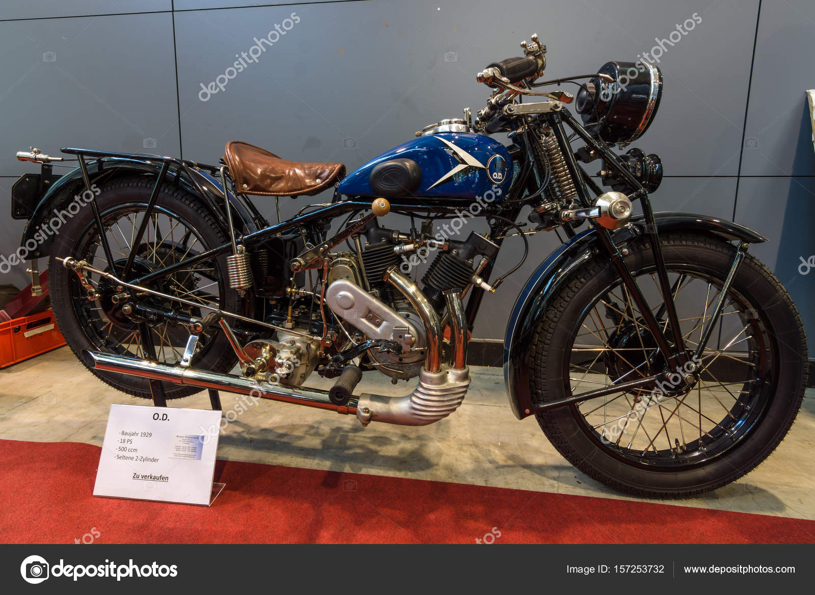 摩托车o D Ostner Dresden 1929年 图库社论照片 C S Kohl