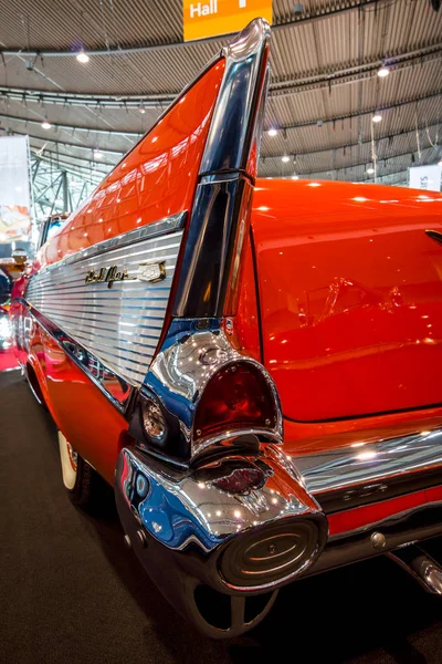 Fragment of the full-size car Chevrolet Bel Air, 1957. — Stock Photo, Image