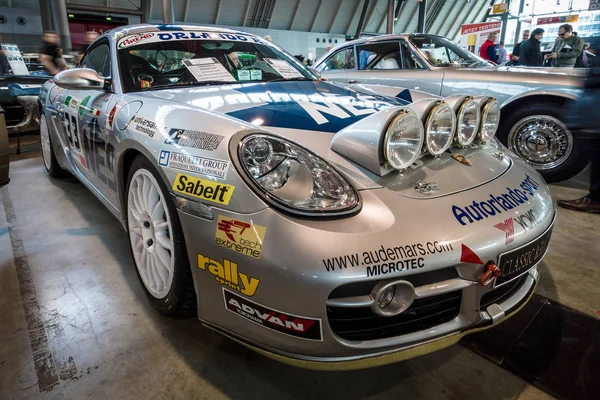 Sportsbil Porsche Cayman S Rally GT, 2006 . - Stock-foto