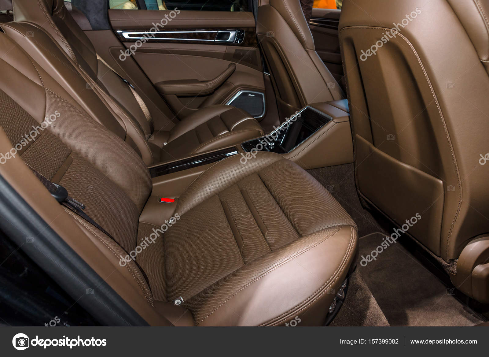 Innenraum Beifahrersitz Der Full Size Luxus Auto Porsche