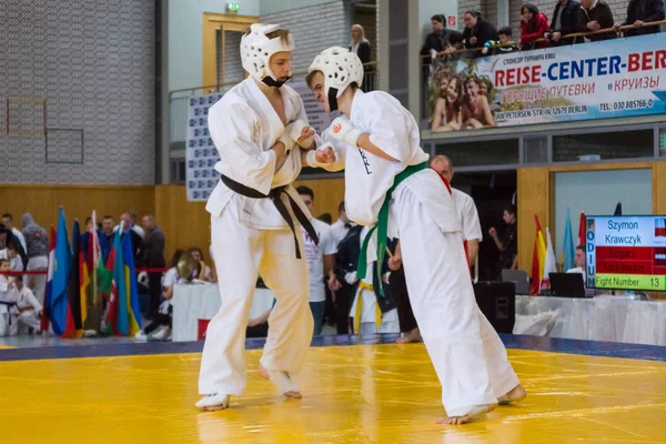 Bojovníci na tatami. — Stock fotografie