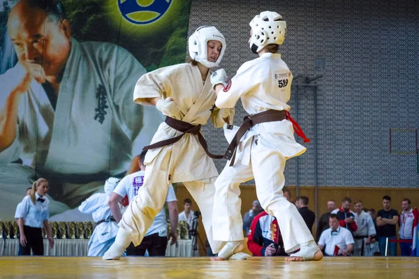 Чемпіонат Європи Кіокушин світ Союзу (Kwu) для дітей та молоді 2017 року. Берлін. Німеччина. — стокове фото