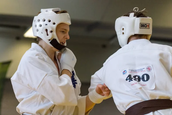 Championnat d'Europe Kyokushin Union mondiale (KWU) pour les enfants et les jeunes, 2017. Berlin, Allemagne — Photo