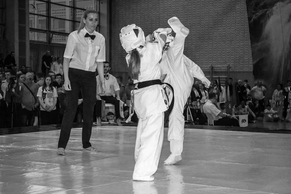 Campeonato Europeu Kyokushin União Mundial (KWU) para Crianças e Juventude, 2017. Berlim, Alemanha — Fotografia de Stock