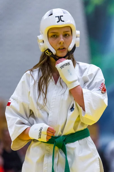 Championnat d'Europe Kyokushin Union mondiale (KWU) pour les enfants et les jeunes, 2017. Berlin, Allemagne — Photo