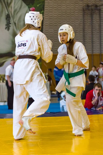 Mistrovství Evropy Kyokushin World Union (Kwu) pro děti a mládež, 2017. Berlin, Německo — Stock fotografie