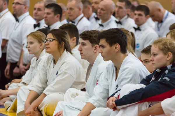 Mistrovství Evropy Kyokushin World Union (Kwu) pro děti a mládež. Berlin, Německo 2017 — Stock fotografie