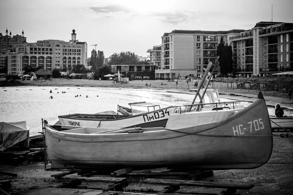 Barcos na praia. — Fotografia de Stock