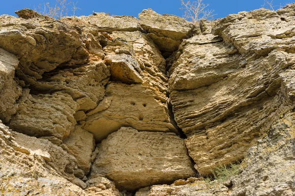 Les sédiments géologiques. Fond en pierre naturelle . — Photo