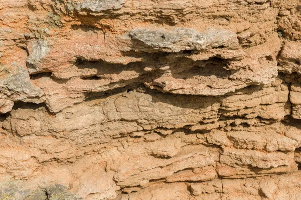 Sedimentos geológicos. Fundo de pedra natural . — Fotografia de Stock