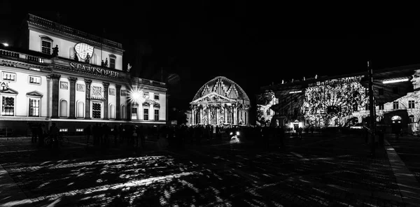 Berlin October 2017 Hedwig Cathedral Center Staatsoper Left Hotel Roma — Stock Photo, Image