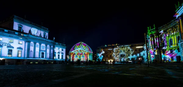 Berlino Ottobre 2017 Cattedrale Sant Edvige Centro Staatsoper Sinistra Hotel — Foto Stock