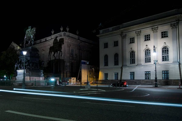 Βερολίνο Οκτωβρίου 2017 Ιππικό Άγαλμα Του Φρειδερίκου Του Μεγάλου Στην — Φωτογραφία Αρχείου