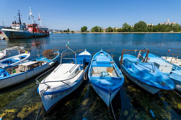 Sozopol Bulgaria Agosto 2017 Barche Pesca Porto Sono Molo — Foto Stock