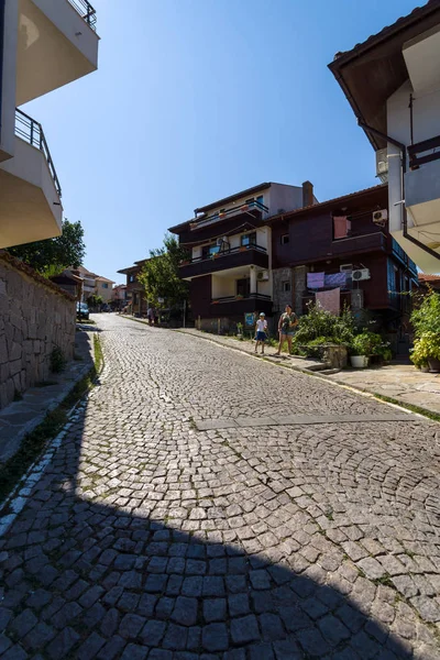 Sozopol Bulgaria August 2017 Narrow Streets Ancient Seaside Town Southern — Stock Photo, Image