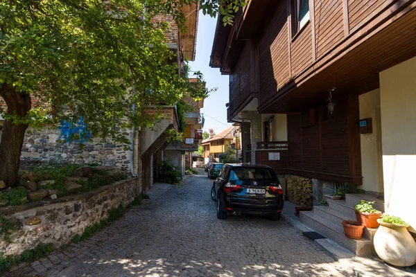 Sozopol Bulgarije Augustus 2017 Smalle Straatjes Van Een Oude Badplaats — Stockfoto