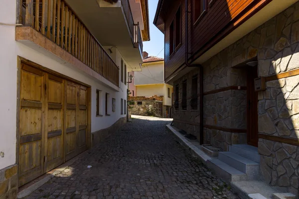 Sozopol Bulgária Agosto 2017 Ruas Estreitas Uma Antiga Cidade Costeira — Fotografia de Stock