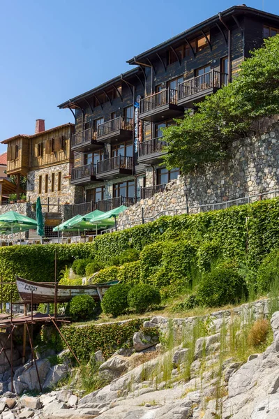 Sozopol Bulgaria August 2017 Facade Old House Rocky Shore Sozopol — Stock Photo, Image