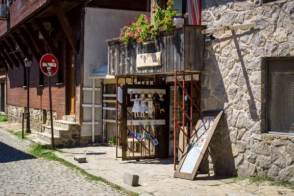 Sozopol Bulgaria Agosto 2017 Tienda Antigüedades Las Estrechas Calles Antigua — Foto de Stock