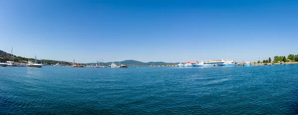 Sozopol Bulgaria August 2017 Panoramic View Water Area Seaport Sozopol — Stock Photo, Image