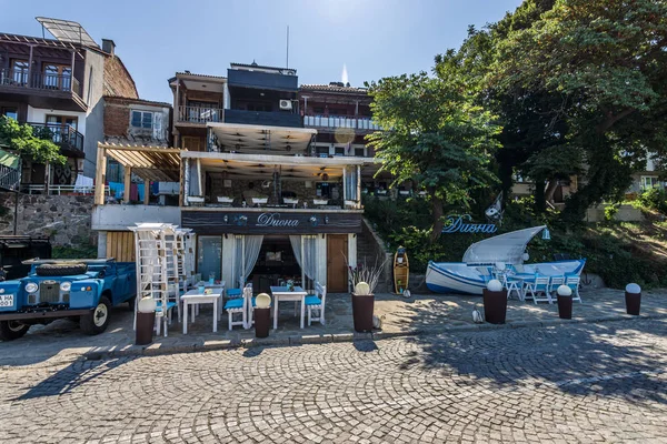 Sozopol Bulgaria August 2017 Unusual Restaurant Seafront Ancient Seaside Town — Stock Photo, Image