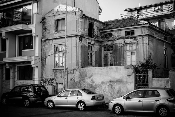 Pomorie Bulgaria August 2017 Old Dilapidated House Center Seaside Resort — Stock Photo, Image