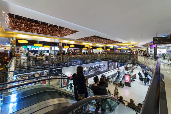 Berlín Prosince 2017 Nákupní Centrum Mall Berlin Leipziger Platz Vánoční — Stock fotografie