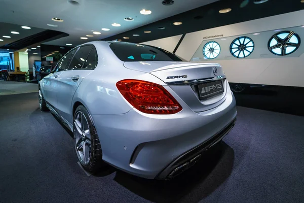 Berlín Diciembre 2017 Showroom Coche Mediano Mercedes Benz Clase Amg — Foto de Stock