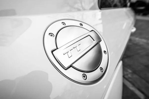 Berlin December 2017 Showroom Fuel Tank Cap Compact Sports Coupe — Stock Photo, Image