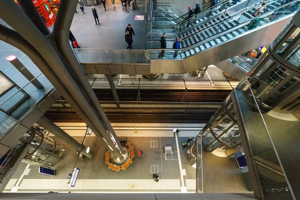 Berlin Dezember 2017 Berliner Hbf Der Berliner Hauptbahnhof Der Größte — Stockfoto