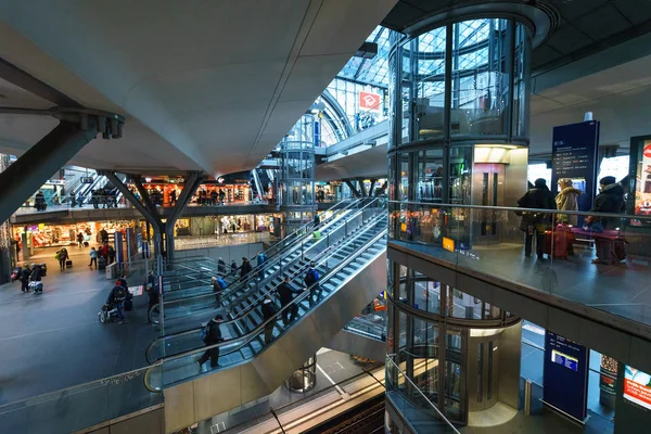 Berlín Diciembre 2017 Estación Central Berlín Estación Central Berlín Estación — Foto de Stock