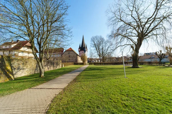 Neustadt Hessen Duitsland Februari 2018 Typische Architectuur Gebouwen Oude Stad — Stockfoto