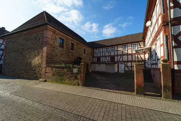 Neustadt Hessen Deutschland Februar 2018 Typische Architektur Und Gebäude Fachwerk — Stockfoto